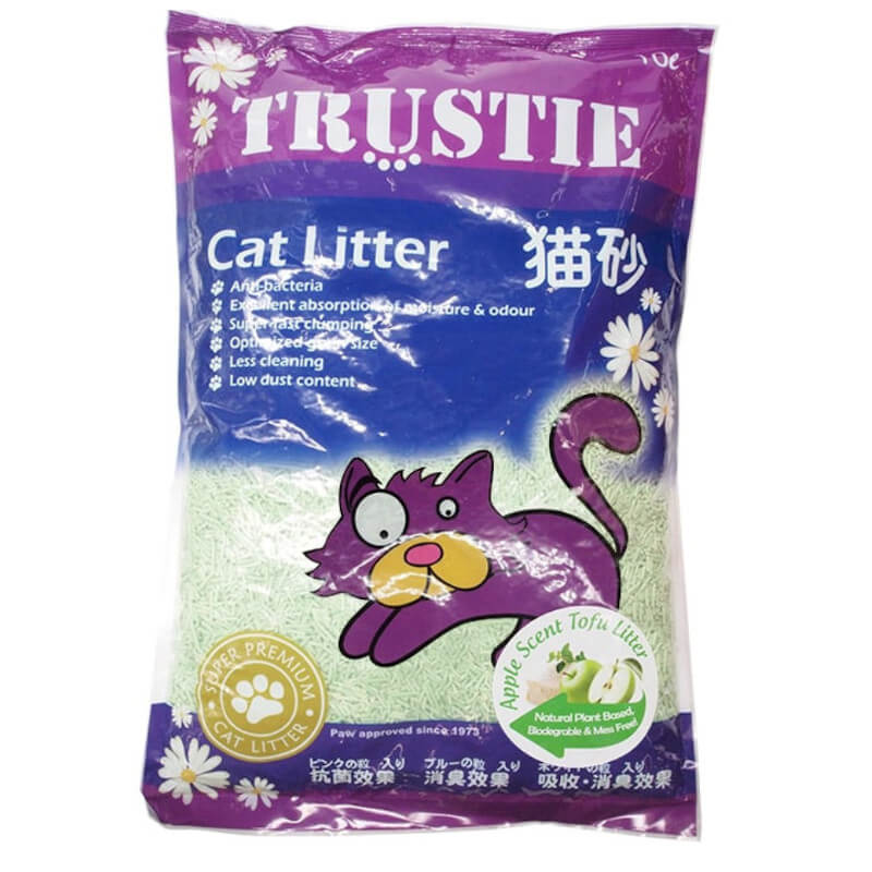 TRUSTIE Super Premium Cat Litter - Tofu (Apple) 10L (4.5Kg) | Shopee ...