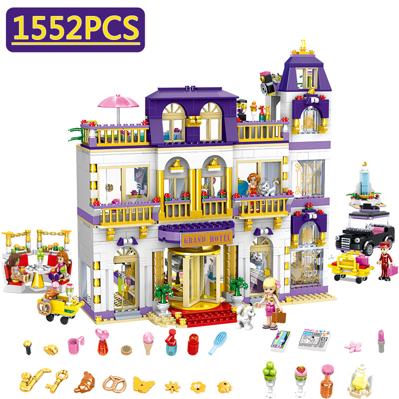 1552PCS Friends Heartlake Grand Hotel Figures Stephanie Olivia Model ...