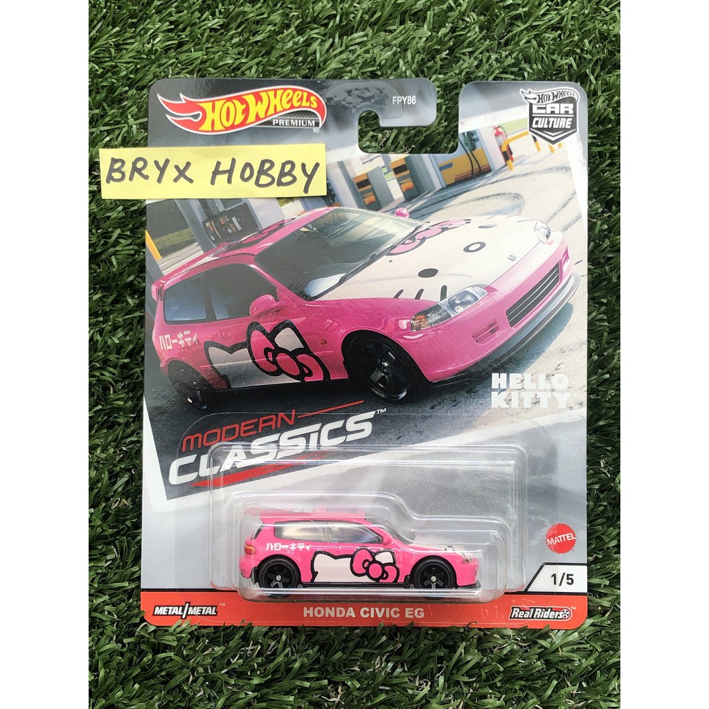 hot wheels hello kitty civic
