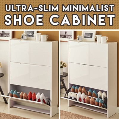 Ultra Slim Minimalist Shoe Cabinet