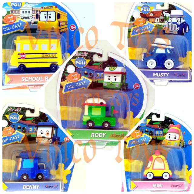  Robocar  Poli  Diecast Original Silvertlit Musty School 