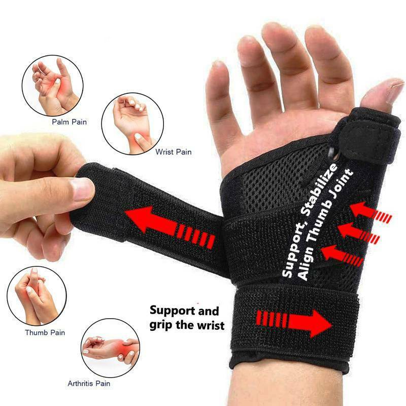 Thumb Support Brace Wrist *Integrated Metal Plate* Hand Guard Support