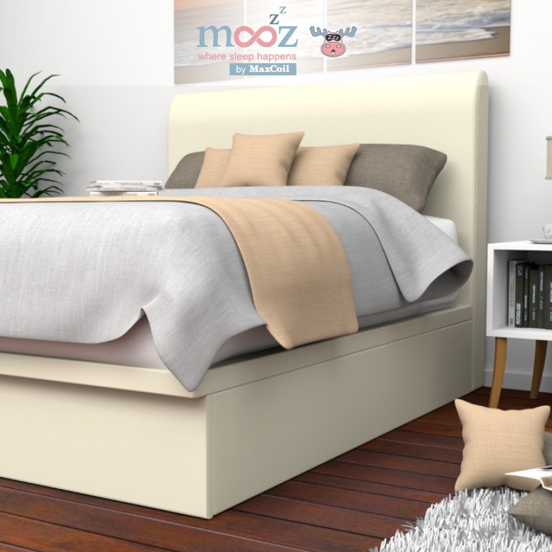 Moozzz Shelby Bed Frame With Storage, Queen Size Bed And Bed Frame