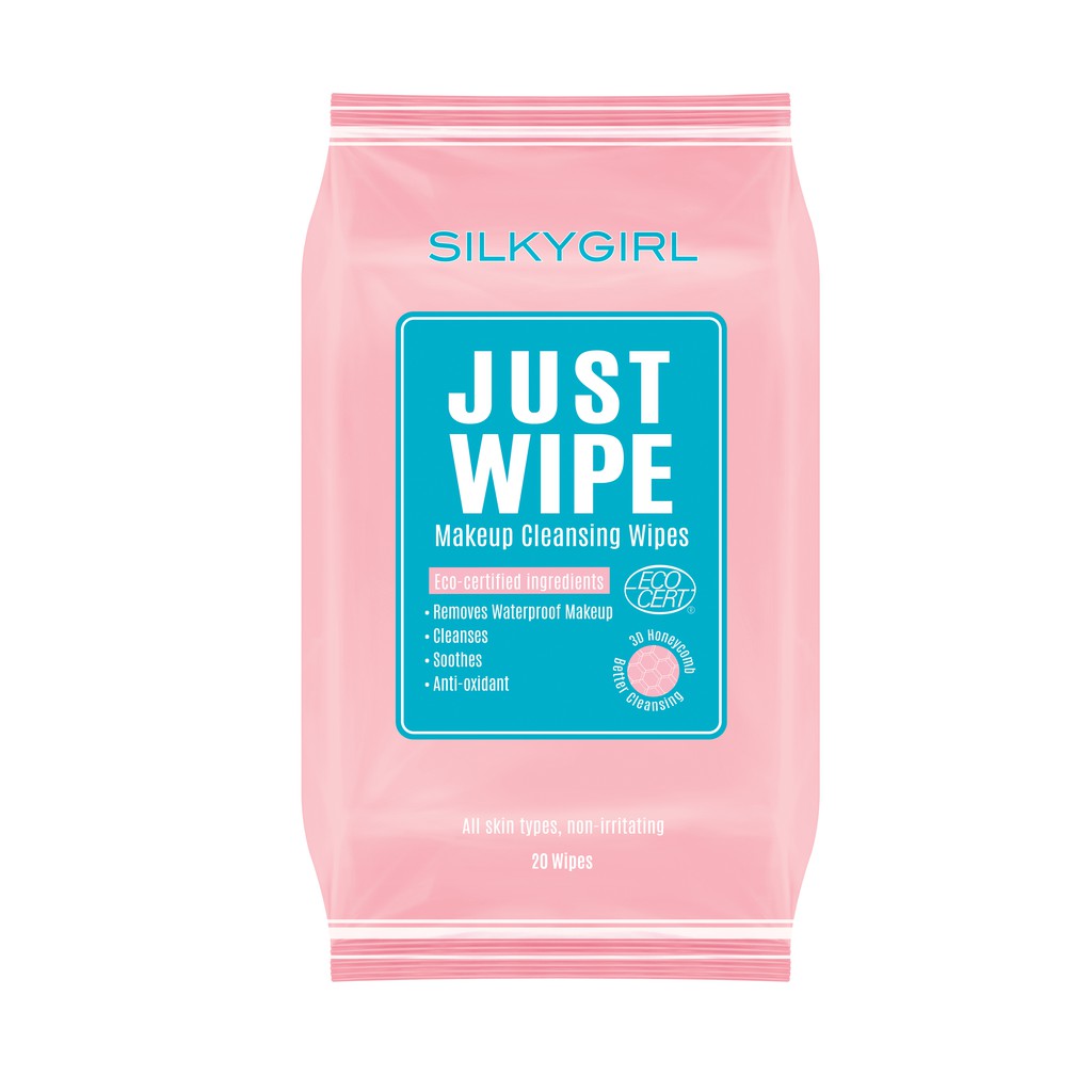 SILKYGIRL Just Wipe Makeup Cleansing Wipes 20s Shopee Singapore