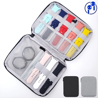 Portable Watch Strap Organizer Watchband Storage Box USB Cable Carrier