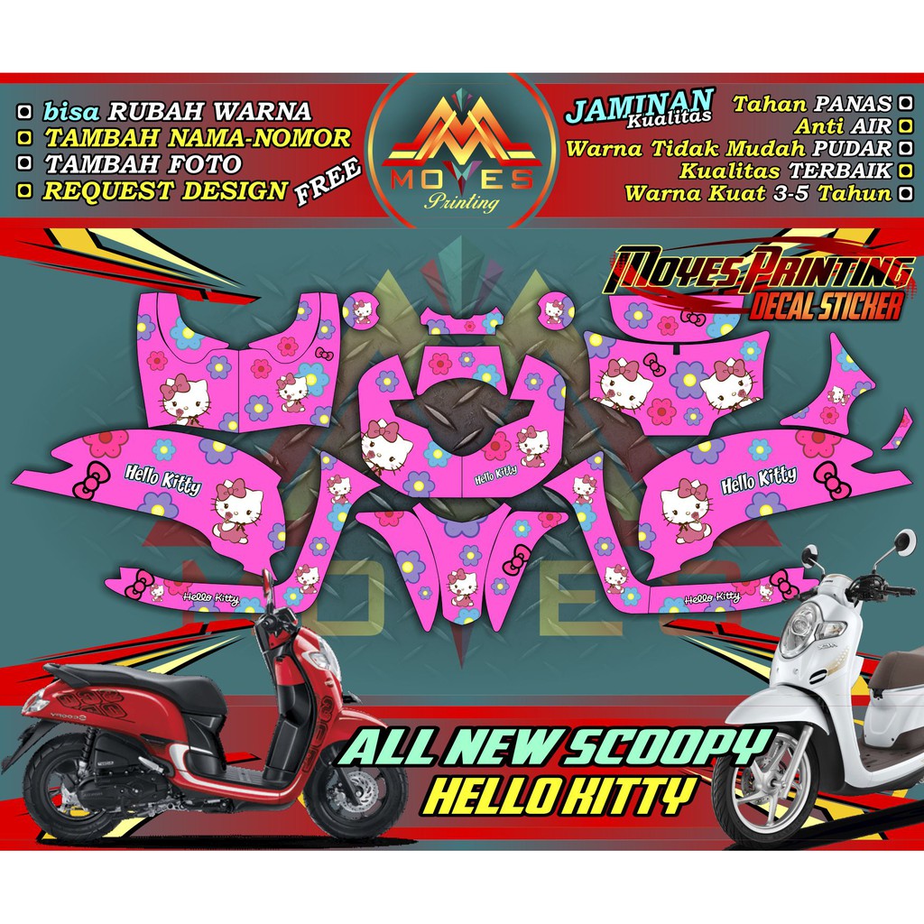 honda new full body sticker  scoopy  all new scoopy  