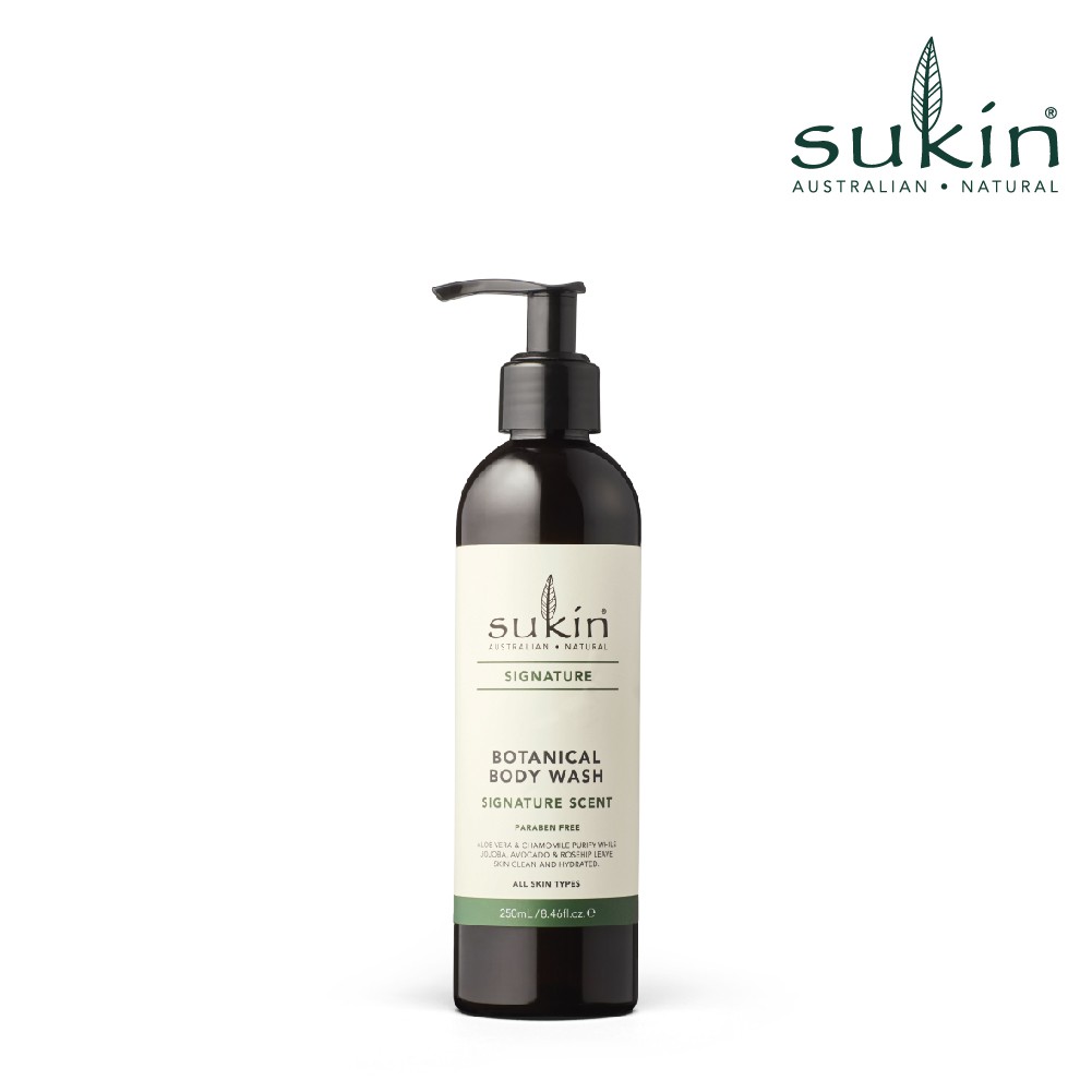 SUKIN BOTANICAL BODY WASH SIGNATURE (250ml / 500ml / 1L) Shopee