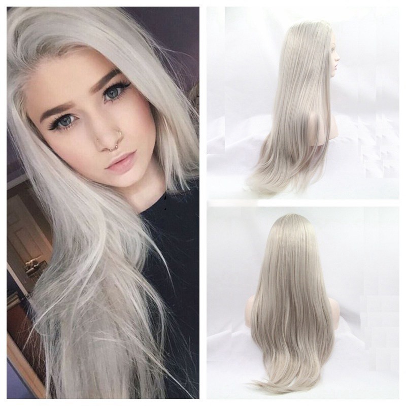 long blonde cosplay wig straight