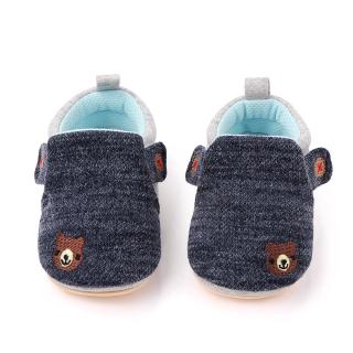 3 Colors Newborn Baby Shoes Cute Bear Pink Princess Soft Sole Shoe Breathable Infant Toddler Shoes Blue #6