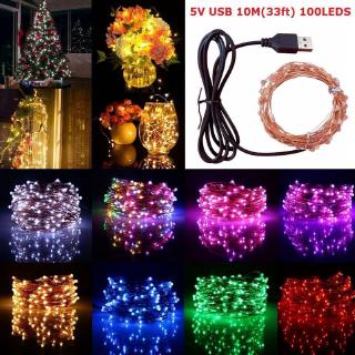USB 100 LED Fairy String Lights Copper Wire Lamp Wedding Party Decor night light #0