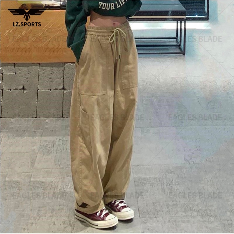 straight leg cargo sweatpants