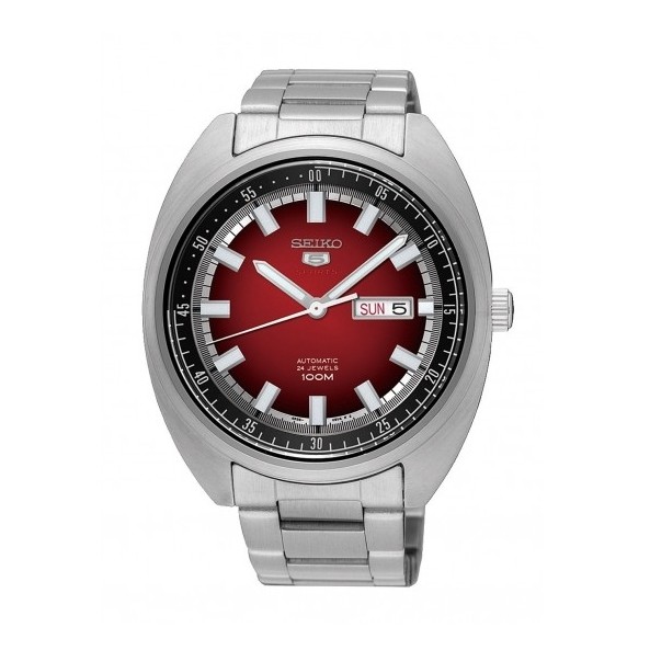 red dial seiko 5