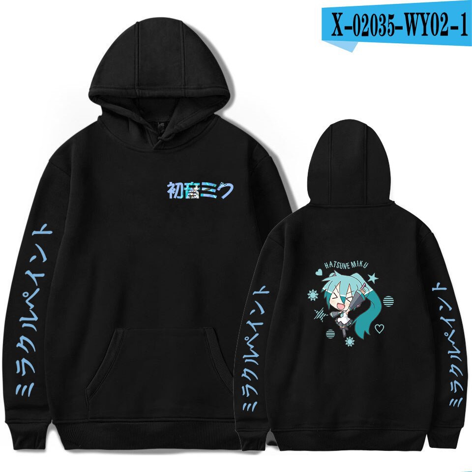 Cute Hatsune Miku Hoodies Men Pulloverdshirt Hatsune Miku Clothingd Shopee Singapore