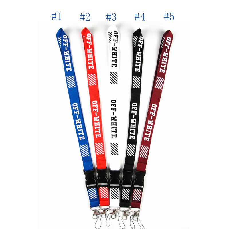 [Factory Direct Sale] Off White Lanyard Keychain Neck Strap Industrial ...