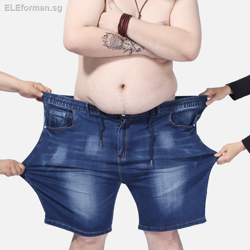 fat man in jean shorts