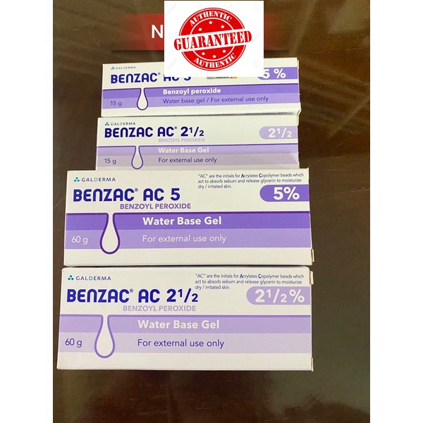 15 60 Benzoyl Peroxide Benzac Ac Support Cream 2 5 5 Shopee Singapore