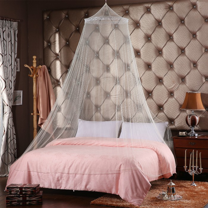 White Mosquito Net Fly Insect Protection Bed Outdoor Canopy