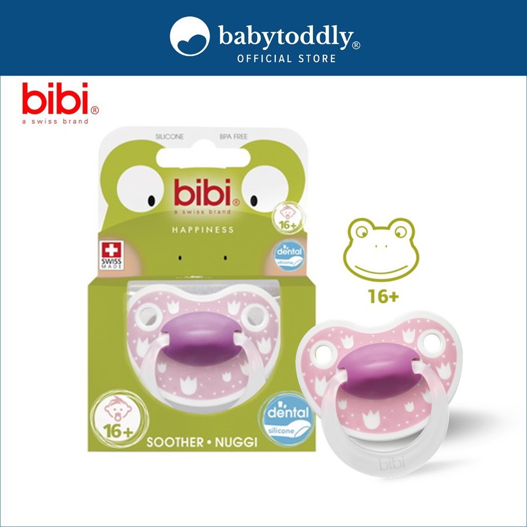 2x BIBI BASIC CARE NATURAL SILICONE SOOTHER BPA FREE 0-6m 6-16m 16+ 