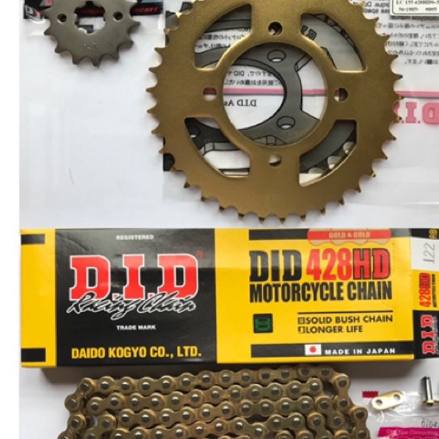 yamaha rxz chain sprocket