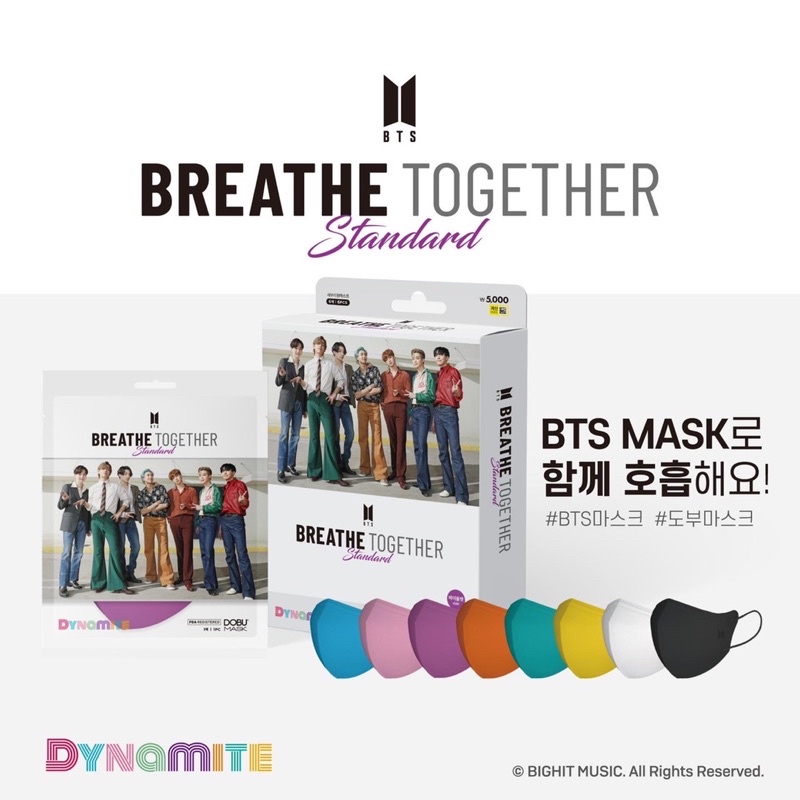 DOBU MASK BTS BREATH TOGETHER STANDARD Face Go Seoul Mart Shopee