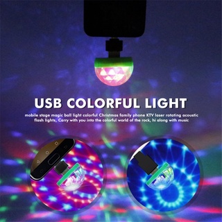 Mini party led light portable usb disco disco dj led rgbw crystal ball effect lamp voice music control cellphone usb lights