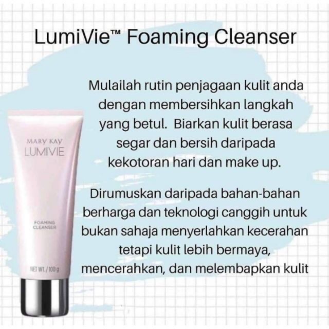 mary kay lumivie foaming cleanser