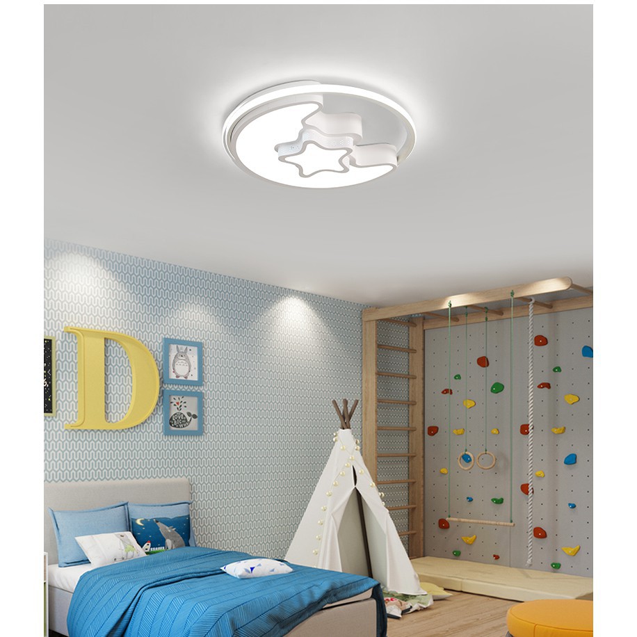 Children S Bedroom Ceiling Light Boys And Airls Room Stars Moon Cartoon Led Lamp