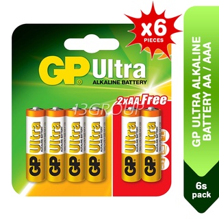 GP Ultra AA / AAA Alkaline Battery, 6s