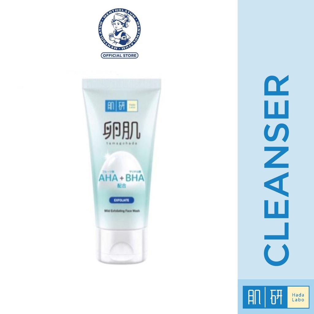 HADA LABO AHA BHA Exfoliating Wash (Gentle Exfoliation To Remove Dead Skin Cells) 130g Shopee