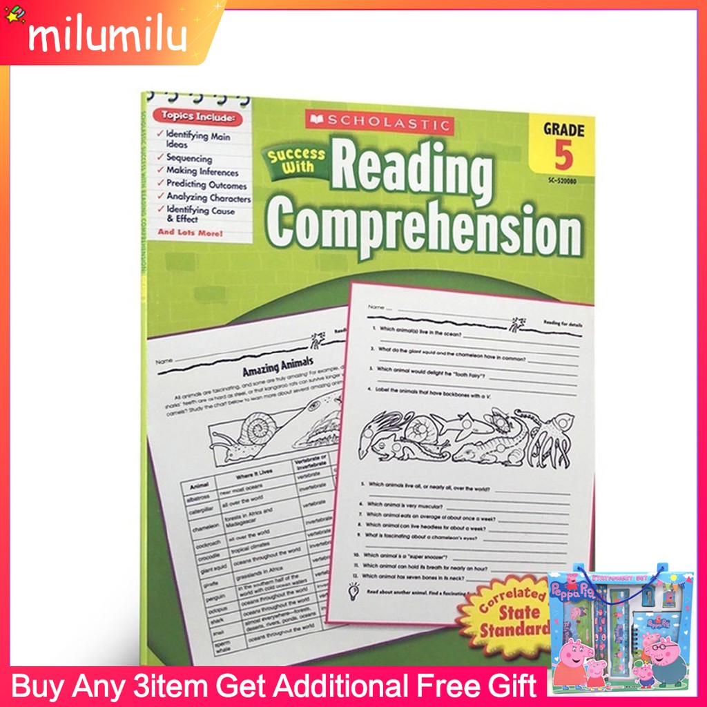 Original Popular Education Books Scholastic Success With Reading Comprehension Grade 5 Lazada Singapore