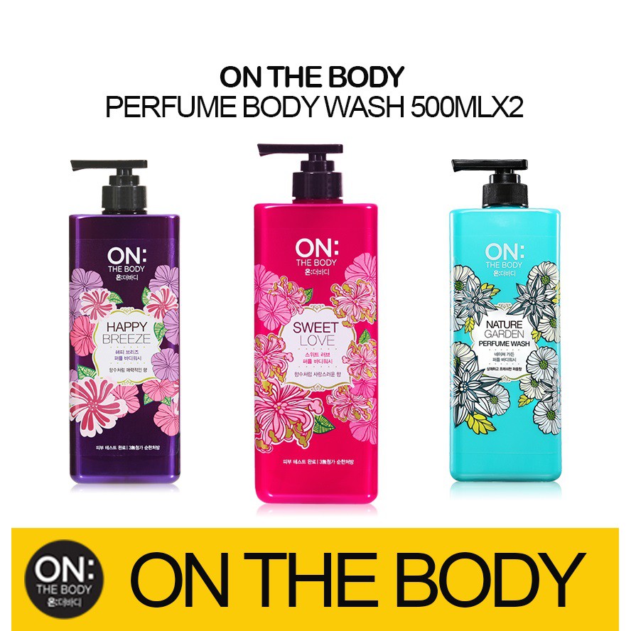 LG On The Body Perfume Body Wash 500mlx2 Shopee Singapore
