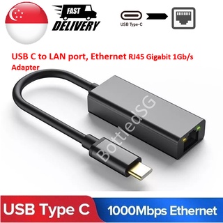 [SG Local Seller] USB C / USB 3.0 Type to Ethernet LAN RJ45 port (Gigabit 1Gbps)