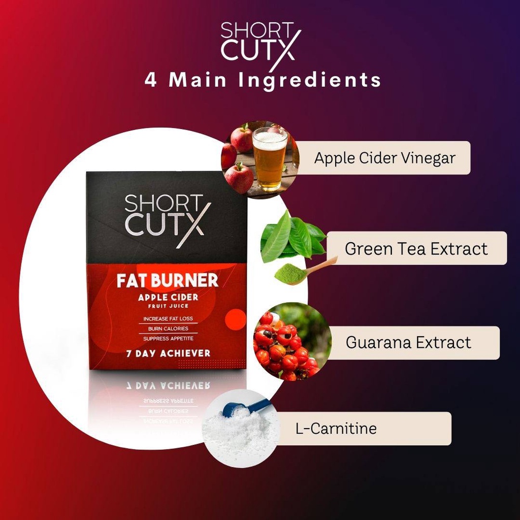 [SG Ready Stocks] Shortcutx Apple Cider Weight Loss Fat Burner Fruit Juice Slimming Tea Teh Tarik (Ready To Drink)