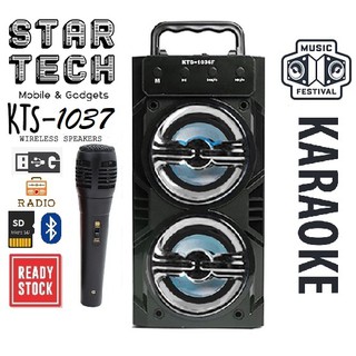 [KTS-1037] Wireless Portable Bluetooth Speaker With Led Light [Support Mic]