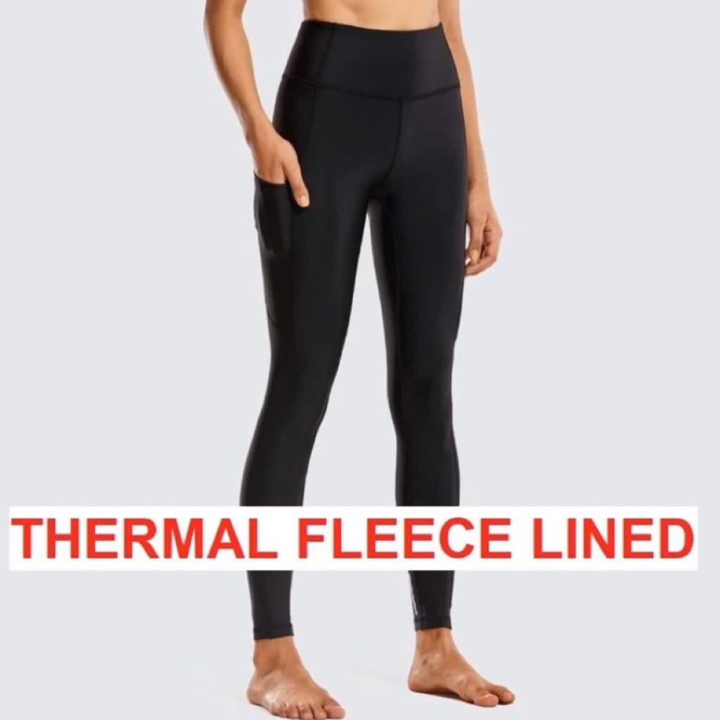 NEW Bamans Women's Fleece Lined Leggings Tummy Control Thermal