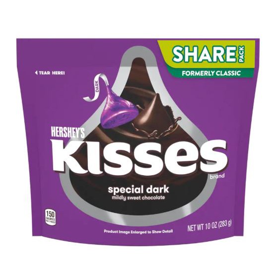 Shop Malaysia Hersheys Kisses Special Dark 283g Shopee Singapore