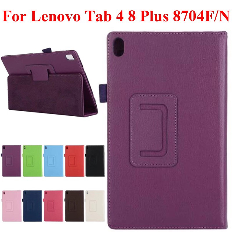 For Leather Case For Lenovo Tab 4 8 Plus Cover Tab4 8plus Case Tb 8704 Protector Shopee Singapore