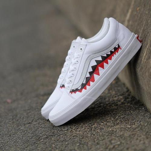 vans x bape sharktooth