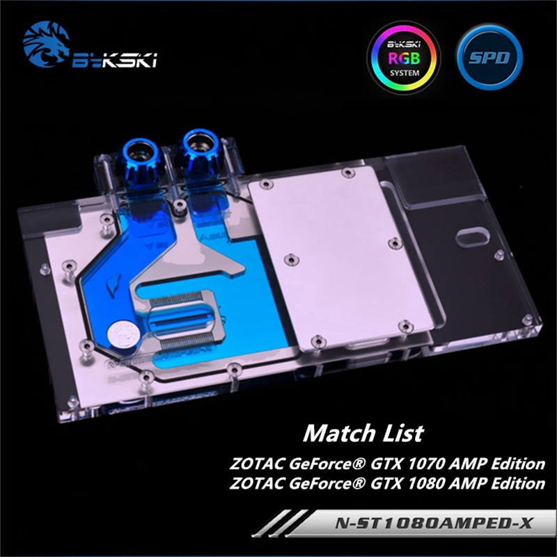 Bykski Full Cover Gpu Water Block For Zotac Geforce Gtx 1070 1080 Amp Edition Graphics Card Mobo Aura N St1080amped X Shopee Singapore