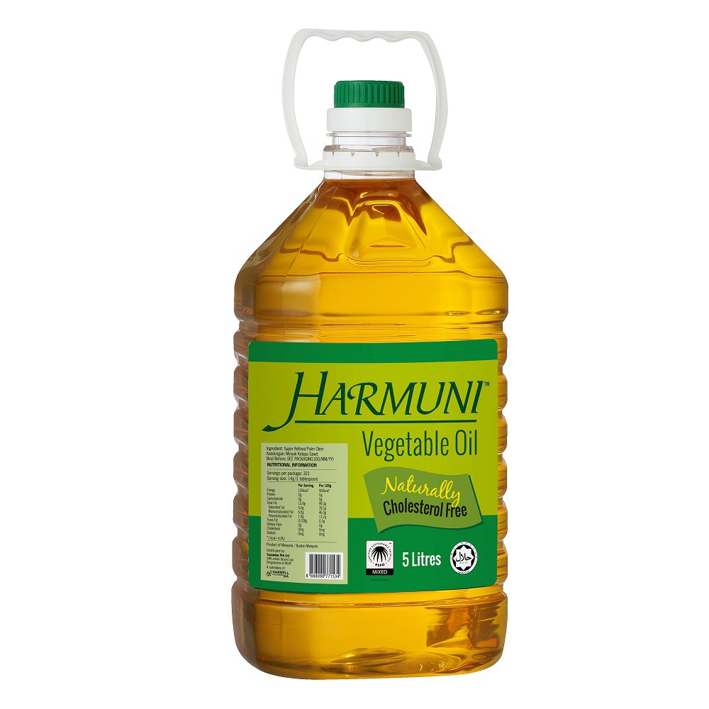 Harmuni Vegetable Oil Rspo, 5L (Halal) (Halal) Shopee Singapore