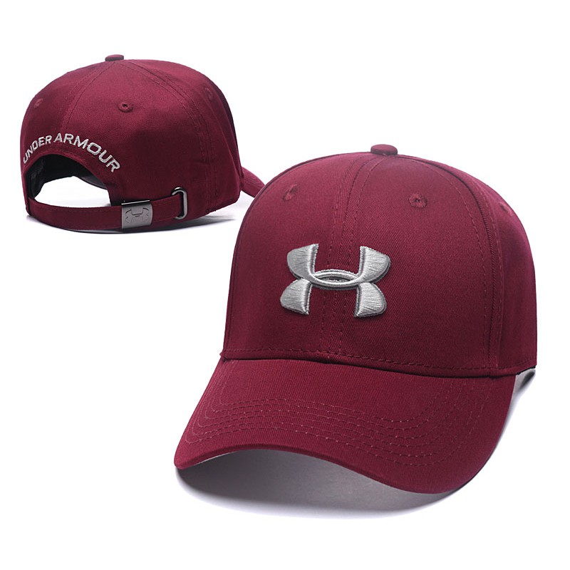 maroon baseball cap