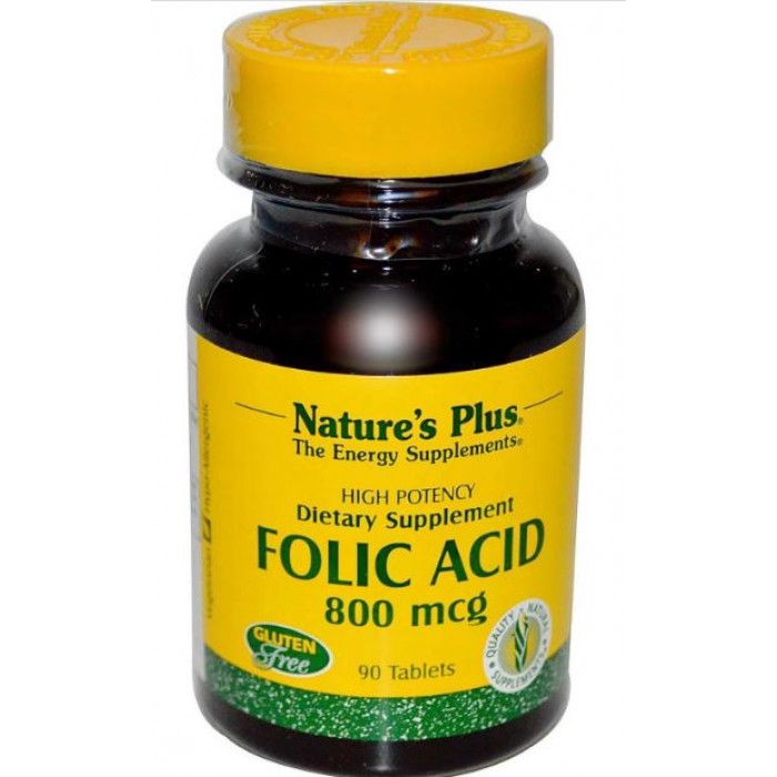 Nature's Plus Folic Acid 800 Mcg, 90 Tabs. | Shopee Singapore