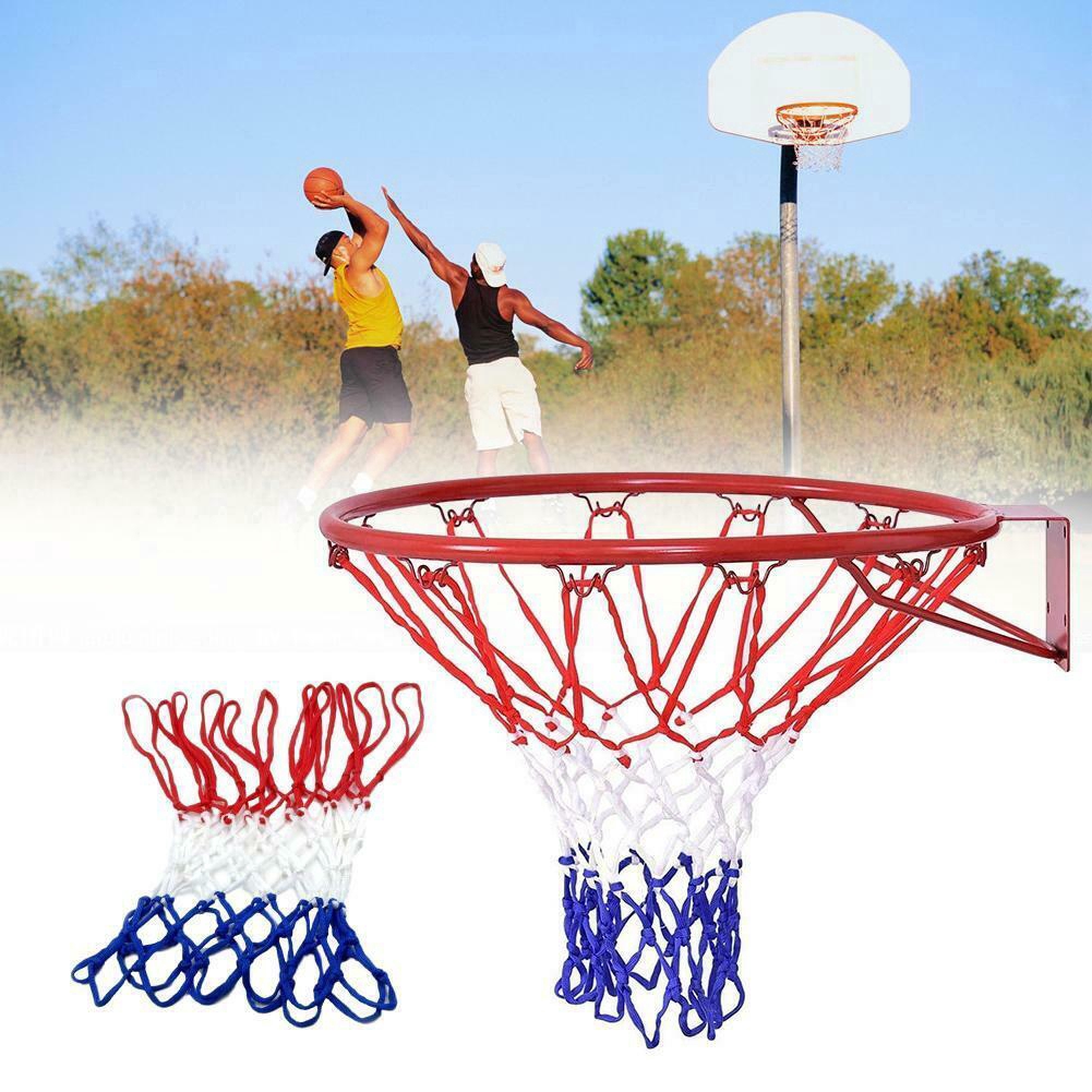 12 Loops Rim White,Red,Blue BionWeal Basketball Net Replacement Heavy Duty Net in All Weather for Indoor and Outdoor 