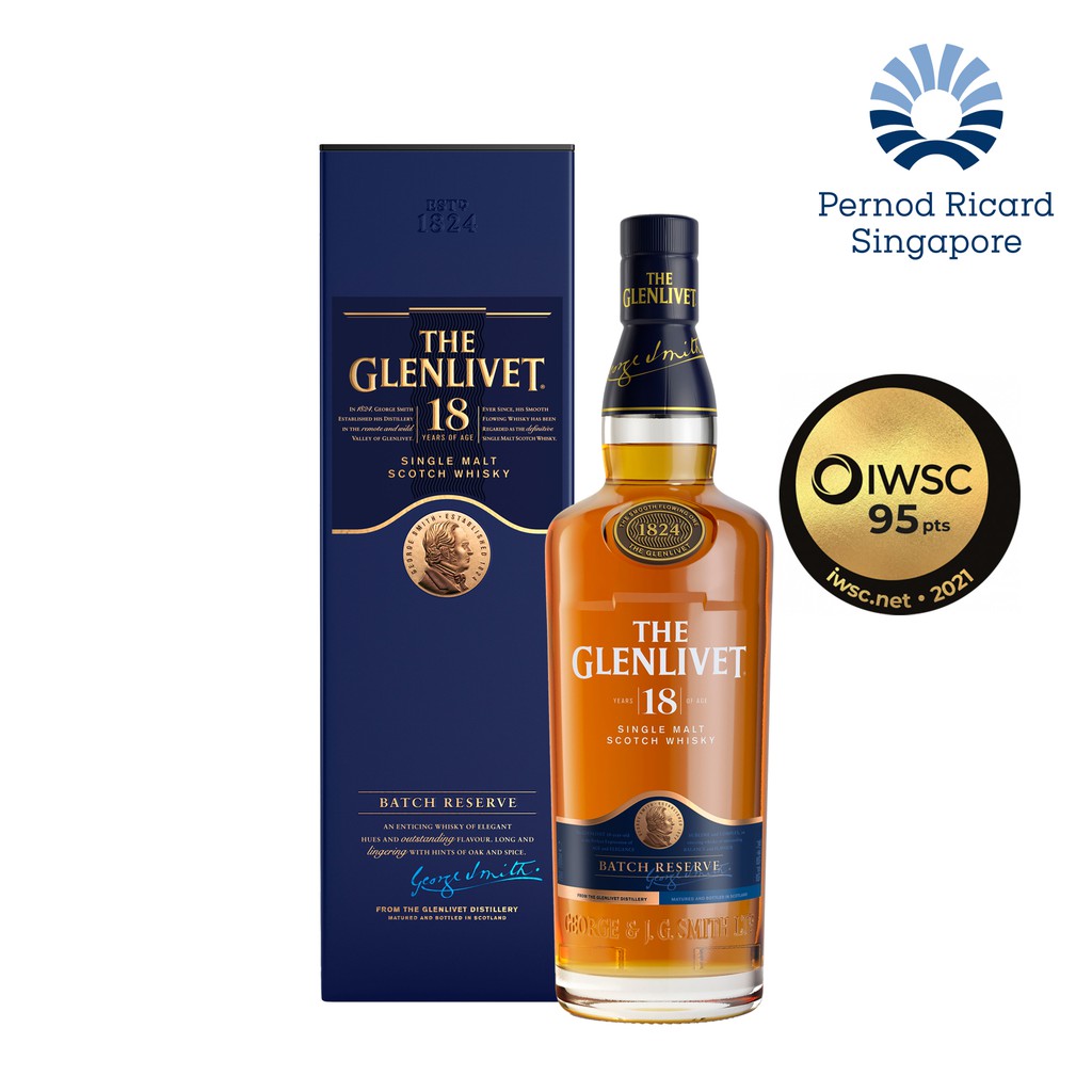 The Glenlivet 18 yrs 700ml [Whisky] Shopee Singapore