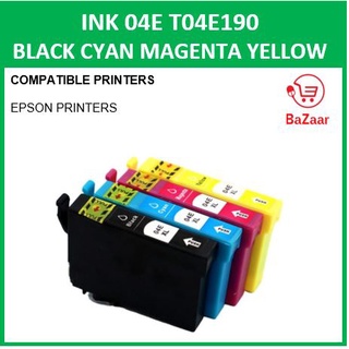 Compatible Epson 04E Ink T04E190 Black Cyan Magenta Yellow For WF-2831 WF-2851 XP-2101 XP-4101