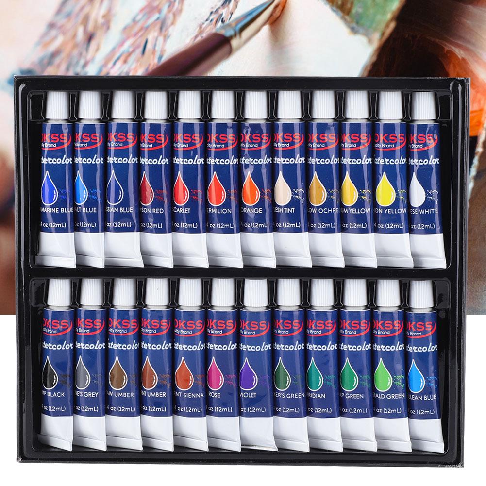 [Ready Stock] 24 Colors 12ml DIY Acrylic Pigment Painting Drawing