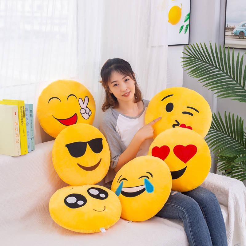Emoji pillow cute for gift good quality cod