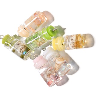 (10pcs) Wishing bottle pendant, conch shape, good luck DIY necklace, bracelet and other accessories