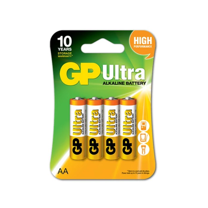 GP Ultra Alkaline AA Battery (4pcs/pkt) | Shopee Singapore