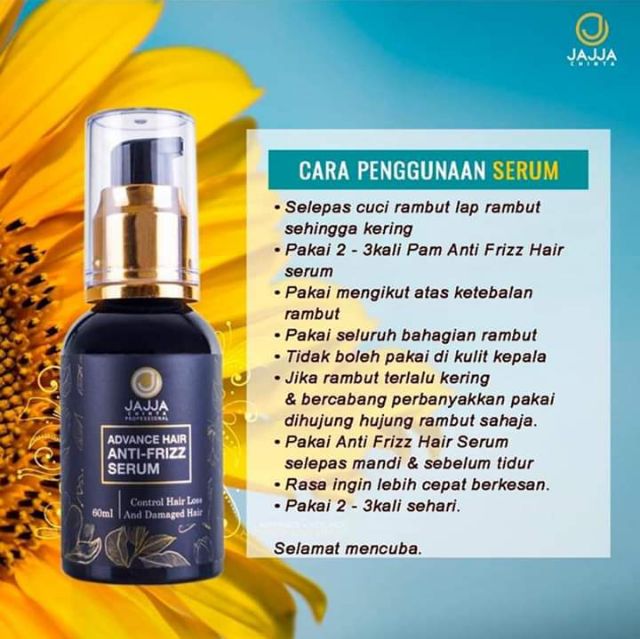 Jajja Anti Frizz Hair Serum Shopee Singapore